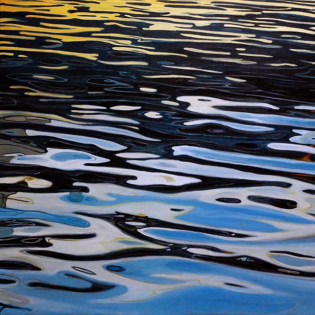 "Rhythm of the Bay 1/3", oil/canvas