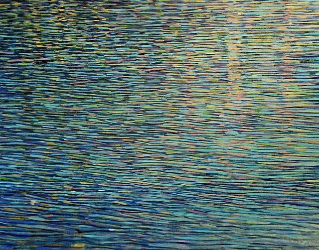"Shallow Stream", oil/canvas