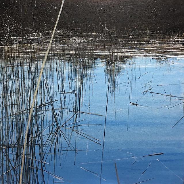 "Winter In The  Meadows", oil/canvas