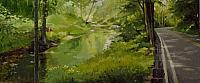 "Valley Road", oil/canvas