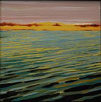 "Closer to shore", oil/panel, 8" x 8"