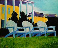 "Passing Time", oil/canvas